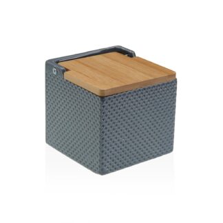 GREY HONEYCOMB SALT BOWL