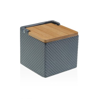 GREY HONEYCOMB SALT BOWL