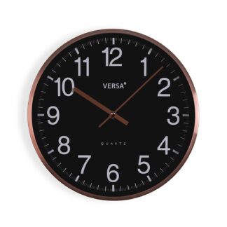 BLACK WALL CLOCK 30CM