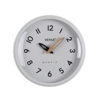 WHITE WALL CLOCK WHITE FRAME 24.4CM