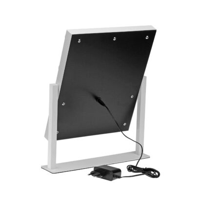 RECTANGULAR MIRROR WITH 9 LED LIGHTS & STAND - Image 4
