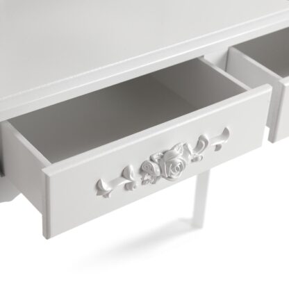 WHITE VANITY WITH STOOL & CHARM LED LIGHTS - Image 6