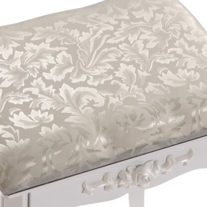 WHITE VANITY WITH STOOL & CHARM LED LIGHTS - Image 10