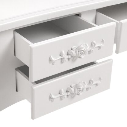WHITE VANITY WITH STOOL & GLOW LED LIGHTS - Image 6