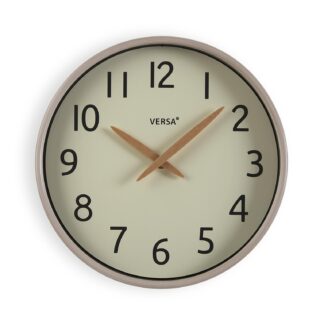 WHITE WOOD EFFECT WALL CLOCK 30CM