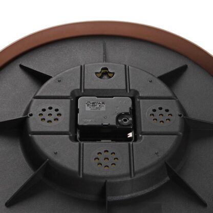 DARK WOOD EFFECT WALL CLOCK 30CM - Image 3