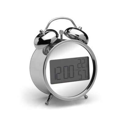 SILVER ALARM CLOCK