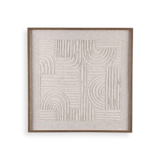 FRAMED CANVAS 60X60 CLAY