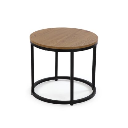 SET OF 2 BLACK AUXILIARY TABLES AUREA - Image 5