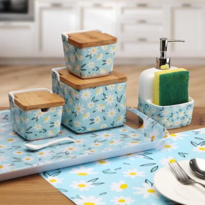 DAISY BLUE SUGAR BOWL - Image 2