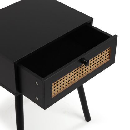AHEDO BLACK BEDSIDE TABLE - Image 3