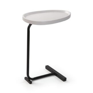 WHITE SIDE TABLE NELA