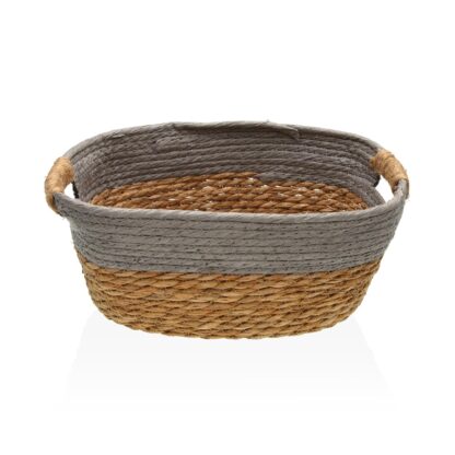 GREY BASKET WITH HANDLES M