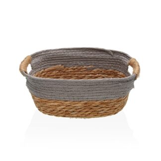 GREY BASKET WITH HANDLES S