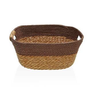 BROWN BASKET WITH HANDLES M