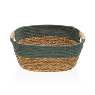 GREEN BASKET WITH HANDLES M