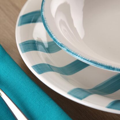 BLUE 18-PIECE DINNER SET - Image 3