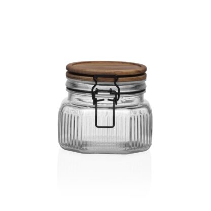 ACACIA LID JAR 600ML