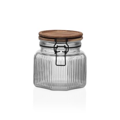 ACACIA LID JAR 800ML