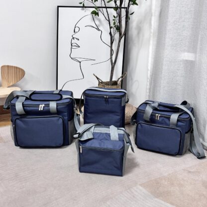 GREY AND BLUE 7L INSULATED LUNCH BOX - Image 4
