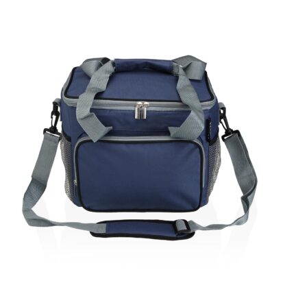 GREY AND BLUE 16L INSULATED LUNCH BOX - Image 2