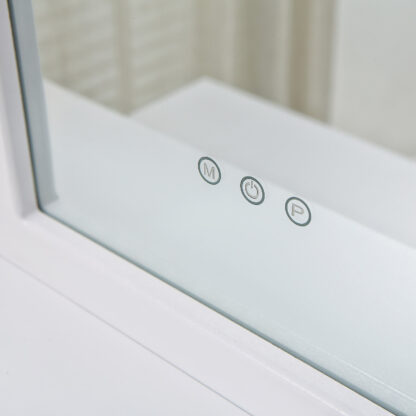 WHITE VANITY WITH STOOL & SPARKLE LED LIGHTS - Image 3
