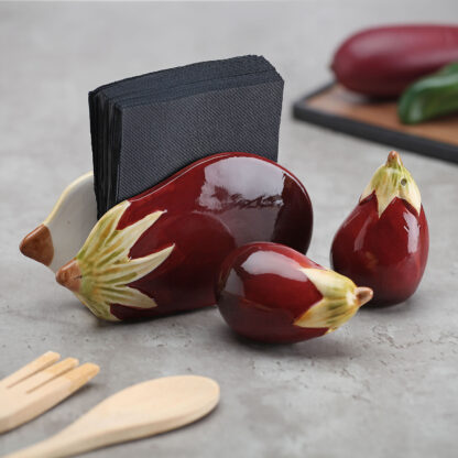 AUBERGINE SALT AND PEPPER SET - Image 2