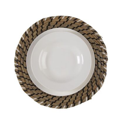 BLACK AND WHITE PLACEMAT 38 CM - Image 2
