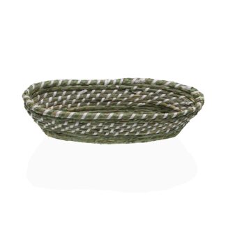GREEN & WHITE BASKET 35 CM