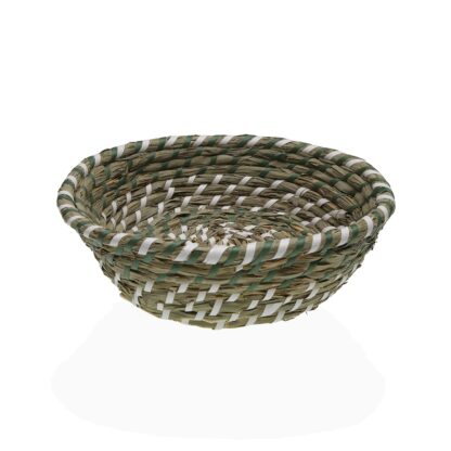 GREEN & WHITE BASKET 25 CM