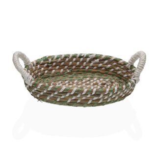 GREEN & WHITE BASKET 26 CM
