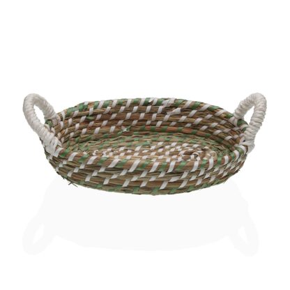 GREEN & WHITE BASKET 26 CM