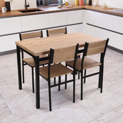 DINING TABLE AND FOUR CHAIRS - Image 2