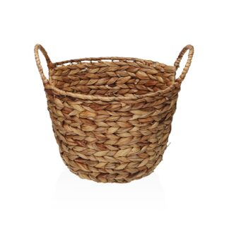 ROUND BASKET WITH HANDLES 30X22