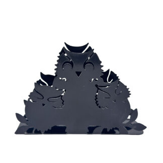 BLACK CUTLERY METAL NAPKIN HOLDER