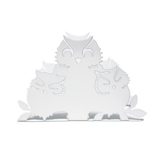 BLACK CUTLERY METAL NAPKIN HOLDER