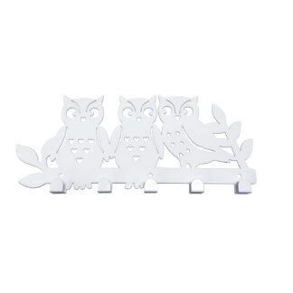 PERCHERO BUHOS FAMILY BLANCO