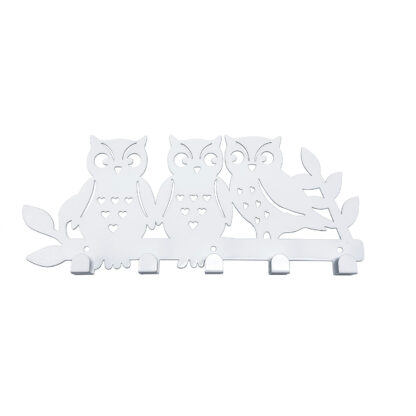 PERCHERO BUHOS FAMILY BLANCO