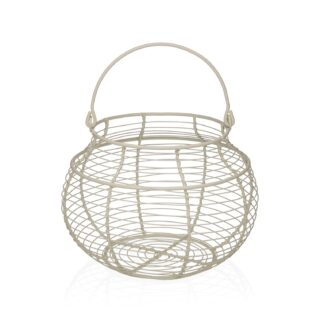 WHITE EGG BASKET