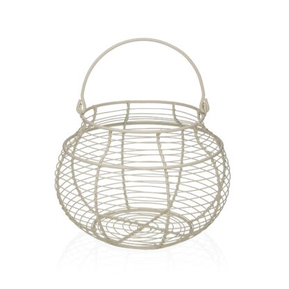 WHITE EGG BASKET
