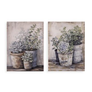 ASSORTED VASES CANVAS PICTURE 30 X 40