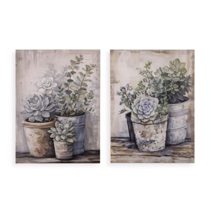ASSORTED VASES CANVAS PICTURE 30 X 40