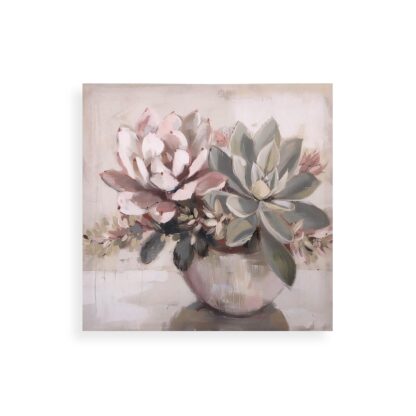 ASSORTED FLOWERS CANVAS PICTURE 40 X 40 - Image 2