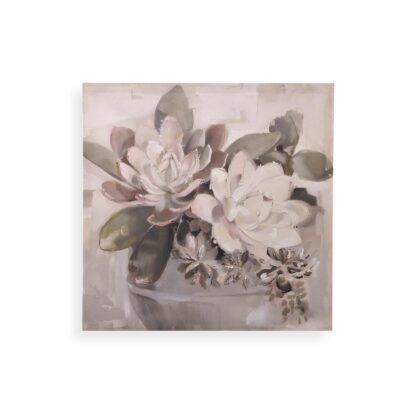 ASSORTED FLOWERS CANVAS PICTURE 40 X 40 - Image 4