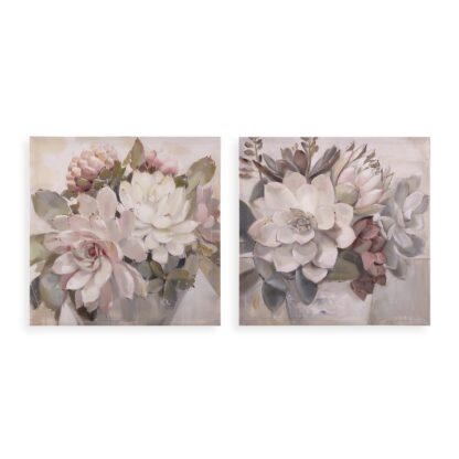 ASSORTED FLOWERS CANVAS PICTURE 40 X 40