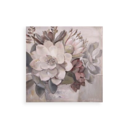 ASSORTED FLOWERS CANVAS PICTURE 40 X 40 - Image 4