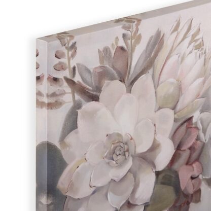 ASSORTED FLOWERS CANVAS PICTURE 40 X 40 - Image 5