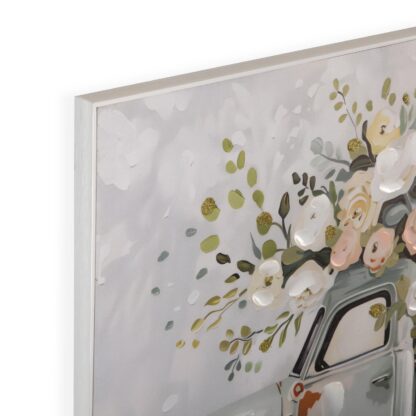 CANVAS FLORAL TRUCK PICTURE 60 X 80 - Image 2