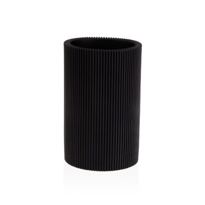 BLACK TOOTHBRUSH HOLDER