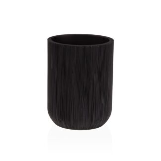 BLACK TOOTHBRUSH HOLDER
